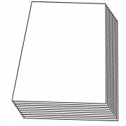 Zuschnitte PP transparent klar, 180 x 240 mm (1/16 Bogen), 4000 Stk.