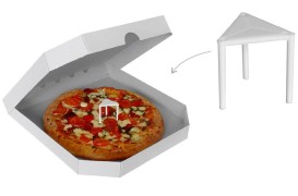 Abstandshalter aus Kunststoff für Pizzakartons 3 cm, 100 Stk.