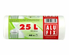 ALUFIX Mllscke 25 L, HDPE 45x50 cm 11my, wei, 40 Stk.
