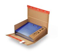 ColomPac Ordnerversandkarton flexible 370 x 295 x -85mm doppelter Selbstklebeverschluss braun