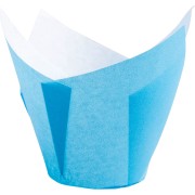 Muffin-Tulip-Wraps  50 x 85 mm hellblau, 160x160 mm, 200 Stk.