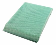 Gitterplane 1,50 x 10,00 m transparent mit grnem Gitter 250 g/m mit Nagelrand verstrkt gefaltet UV-stabil