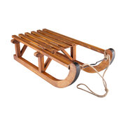 Schlitten aus Holz, Deko zum Hngen braun, 62cm