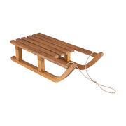 Schlitten aus Holz, Deko zum Hngen braun 38cm