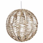Kugel aus Metall/PET gold, mit LED, warmwei, 30cm