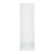 Blockbodenbeutel OPP Siegelnaht transparent  80 + 50mm x 250mm 40my, 1000 Stk.