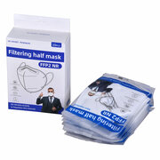 Mundschutzmasken FFP2 einzeln verpackt mit justierbaren Nasenbügel weiß, 10 Stk.