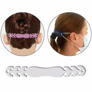 Maskenhalter Maskenbandverl�ngerung verstellbar aus Silikon wei�, 20 Stk.