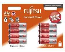 Fujitsu Universal Power Batterien LR6/AA Mignon | 1,5 Volt Spannung, 8 Stk.