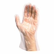 PE-Einweghandschuhe für Herren, transparent, 100 Stk.