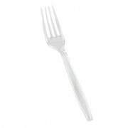 Einweg-Gabel PREMIUM, 185mm, Kunststoff, lebensmittelecht, transparent, 50 Stk.