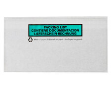 Dokumententaschen aus Recyclingpapier Lieferschein/Rechnung transparent DIN Lang, 1000 Stk.