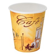 Kaffeebecher CoffeeToGo Pappbecher Design CAFE DE` PARIS 8oz 200 ml, 50 Stk.