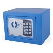 Tresor Blau 23x17x17cm mit elektronischem  Zahlenschlo fr  Tisch/Wandmontage