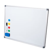 Whiteboard Magnettafel Memoboard, 60 x 45cm, inkl. 4 Magnete, wei mit Alurahmen