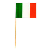 Flaggenpicker Fahnenpicker Deko-Picker Land Italien, 100 Stk.