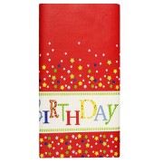 Tischdecke Tischtuch aus Papier 120 cm x 180 cm Geburtstag Happy Birthday lackiert