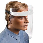 Gesichtsschutzmaske Schutzschild inkl. 2 Visiere, 25 cm, weiss, zum Selbstaufbau