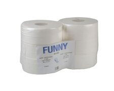 Jumbo Toilettenpapier Jumborollen 2-lagig, 100% Zellstoff hochweiß, 6 Stk.
