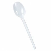 Einweg-Löffel ECO-LINE, 165mm, Kunststoff, lebensmittelecht, weiß, 100 Stk.
