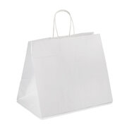 Papiertragetasche Kordeltasche 80g wei 260 + 170 x 250mm