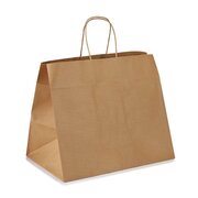 Papiertragetasche Kordeltasche 80g braun 320 + 170 x 270mm