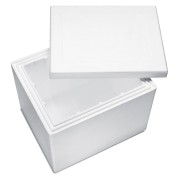Isolierboxen mit Deckel aus Styropor EPS, 600 x 485 x 490 mm, 75 Liter