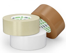 ULITH GREEN Packband Klebeband 50mmx66m mit Recyclinganteil & leise, braun