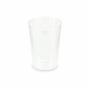 Mehrwegbecher Pfandbecher transparent PP Eichstrich 0,1 l  5,5 cm,  40 Stk.