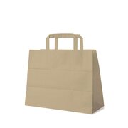 GASTRO Papiertragetaschen 27 x 32 x 16 cm mit EAN-Code braun,  50 Stk.