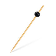 Fingerfood-Spieß - schwarze Perle 120 mm, stabil und splitterfrei, 100 Stk.