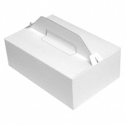 Tragebox fr Tortenstcke und Kuchenstcke 27x18x10cm, wei, 50 Stk.