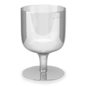 Einweg-Weinglas 200ml,  PS, 1 tlg. Ausführung, transparent glasklar, 10 Stk.