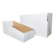 Faltkarton Regalkarton Lagerkarton perforiert 400x165x165mm (Außenmaß) 1-wellig weiß