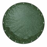 PolyTarp PE Abdeckplane Schutzplane 3m rund gr�n rei�fest wasserdicht 210g/m�
