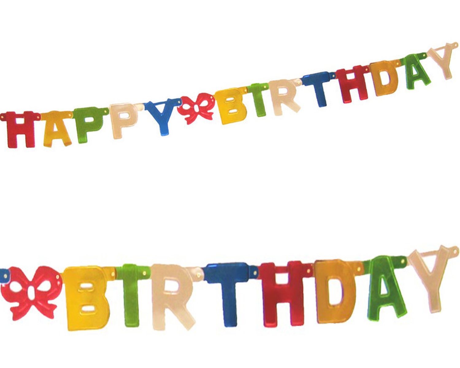 Girlande Geburtstag HAPPY BIRTHDAY bunt 1,5 m x 11 cm