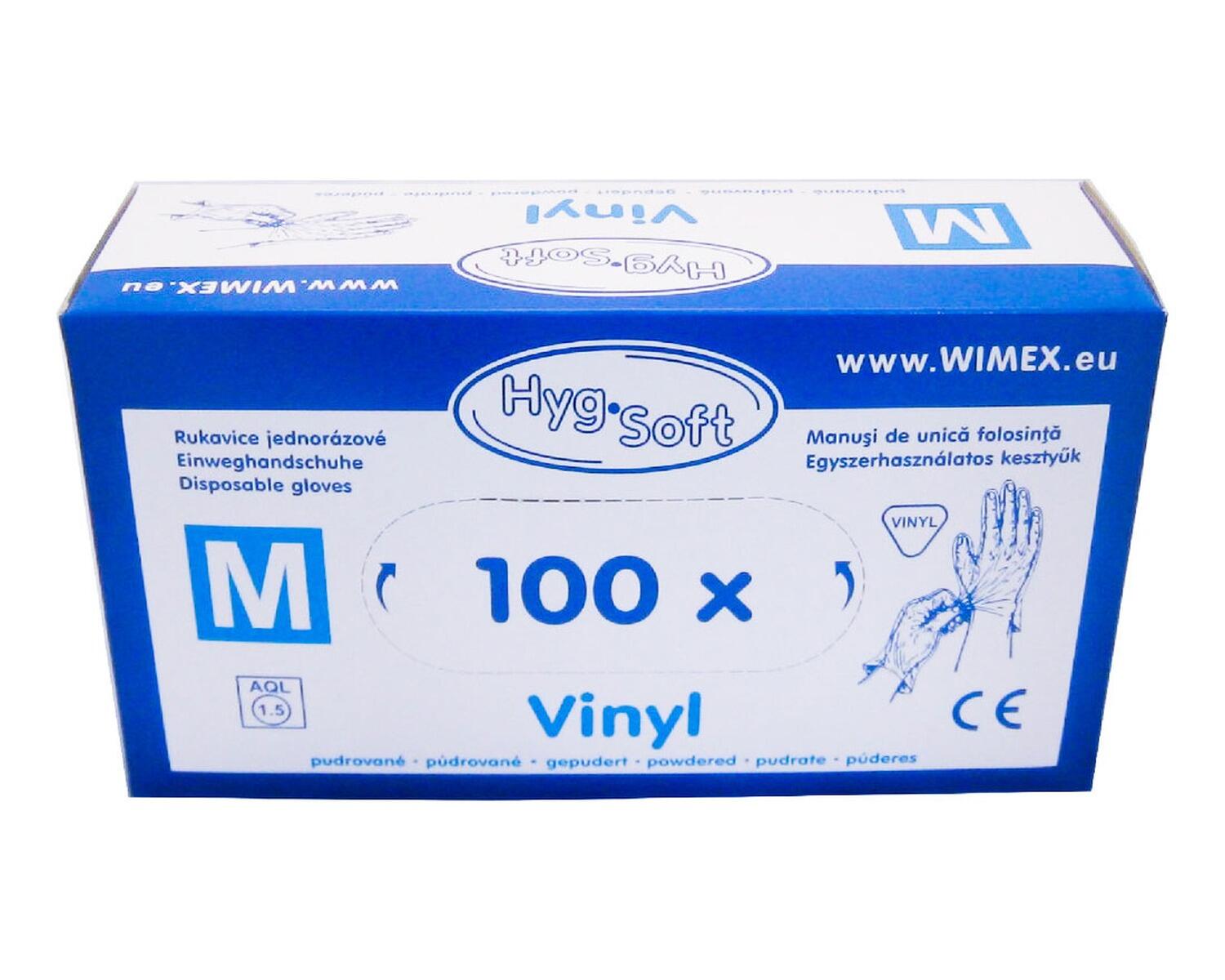 Vinyl Einweghandschuhe Vinylhandschuhe gepudert Gre M, 100 Stk.