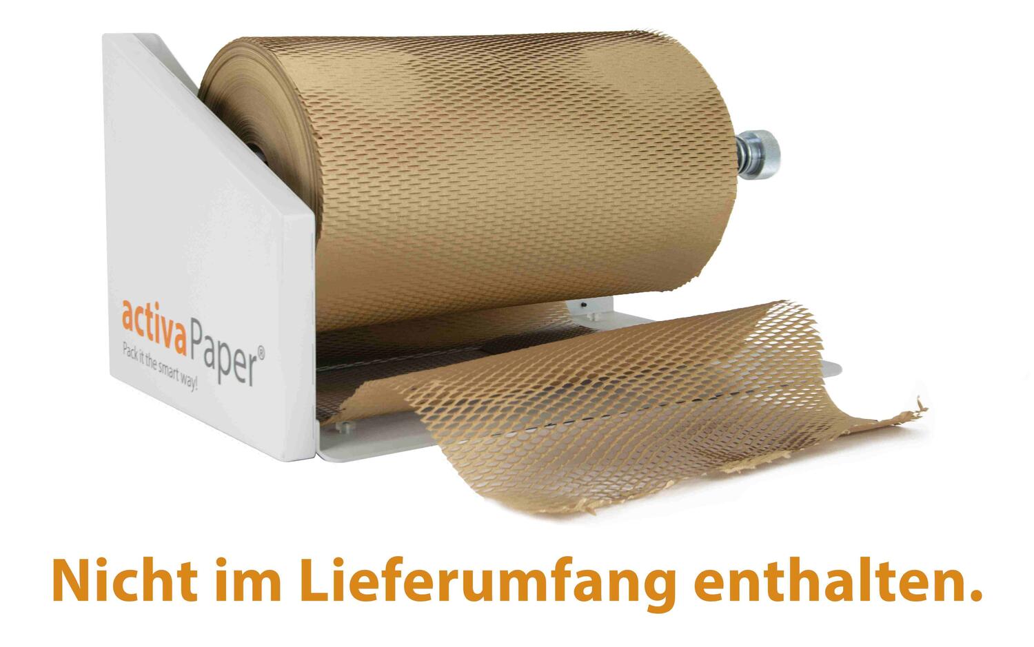 Papierpolster Produktschutz Luftpolsterfolie Ersatz nachhaltig actriveWrap braun 39,5cm x 250m 90 gr.