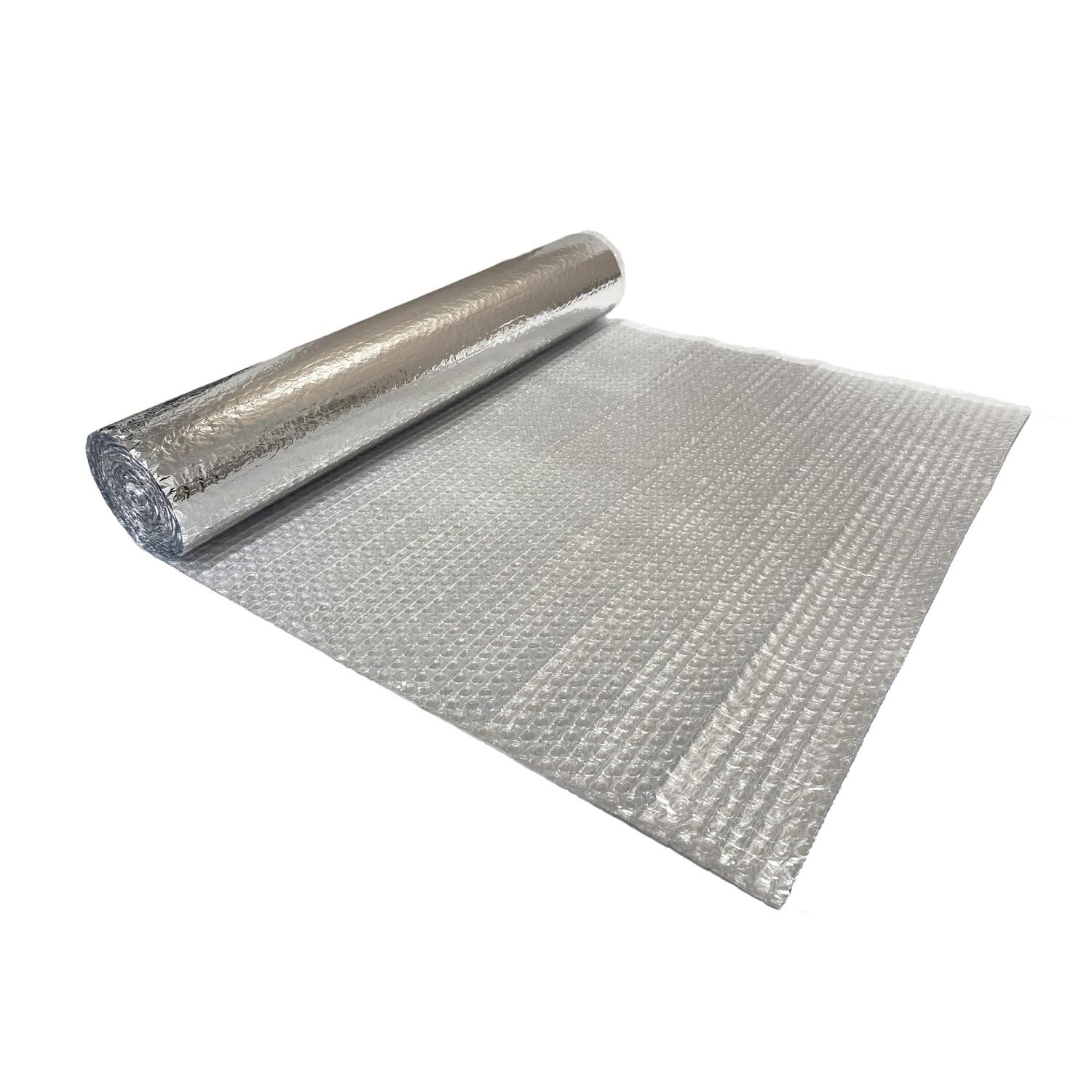 NoppiMax Aluminium Noppenfolie 60 x 500 cm Dampfdicht Isoliermaterial,  Luftpolster- und Aluminiumfolienschicht