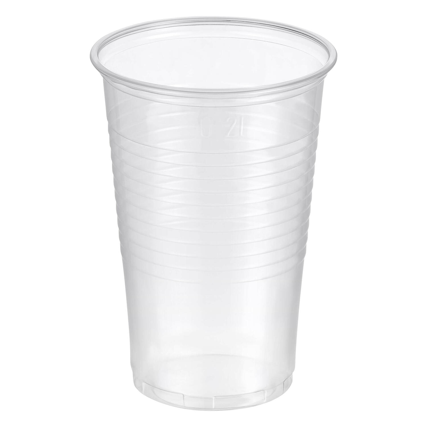 Trinkbecher transparent klar 0,2 l, 200 ml, PP,  70 mm, 100 Stk.