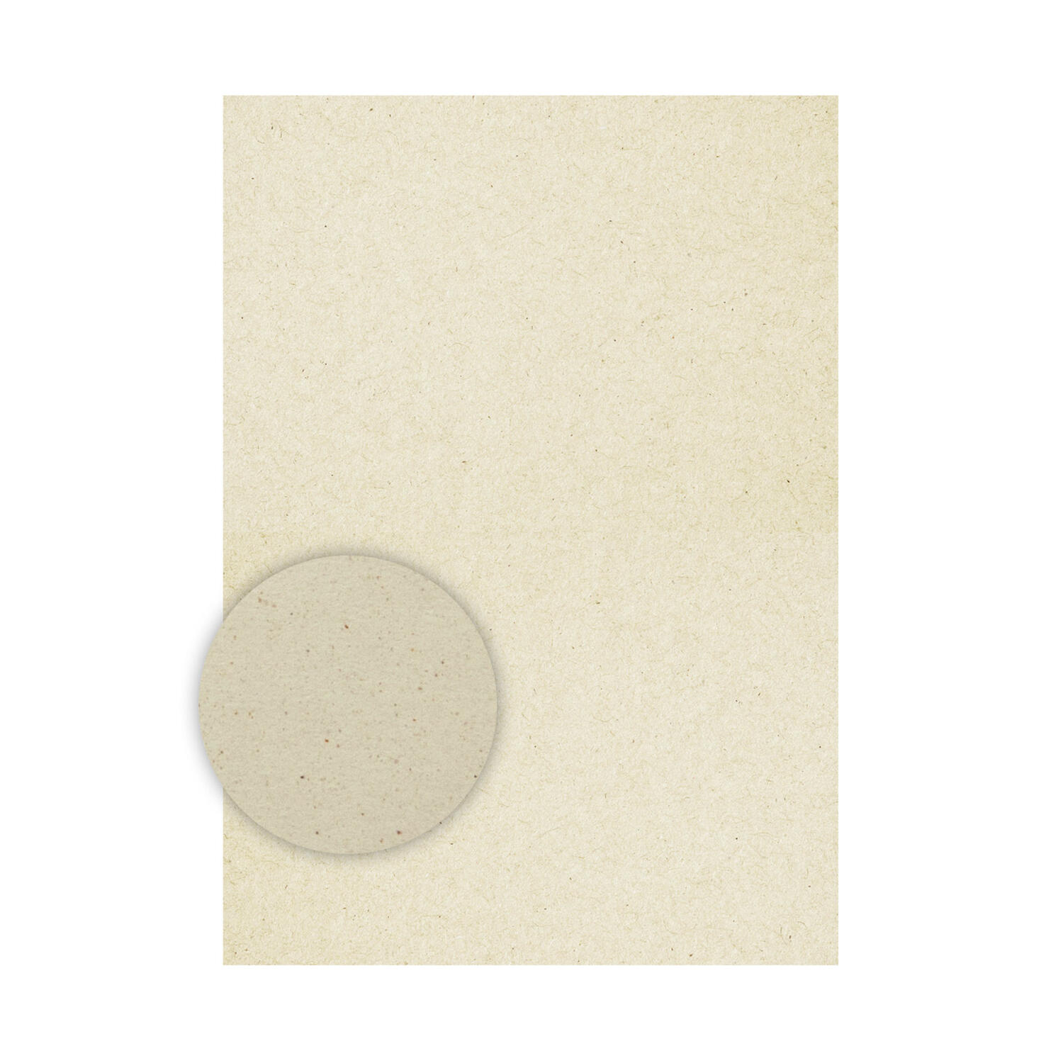 Einlegeblätter Algenpapier A4, elfenbein, 90g, 50 Stk.