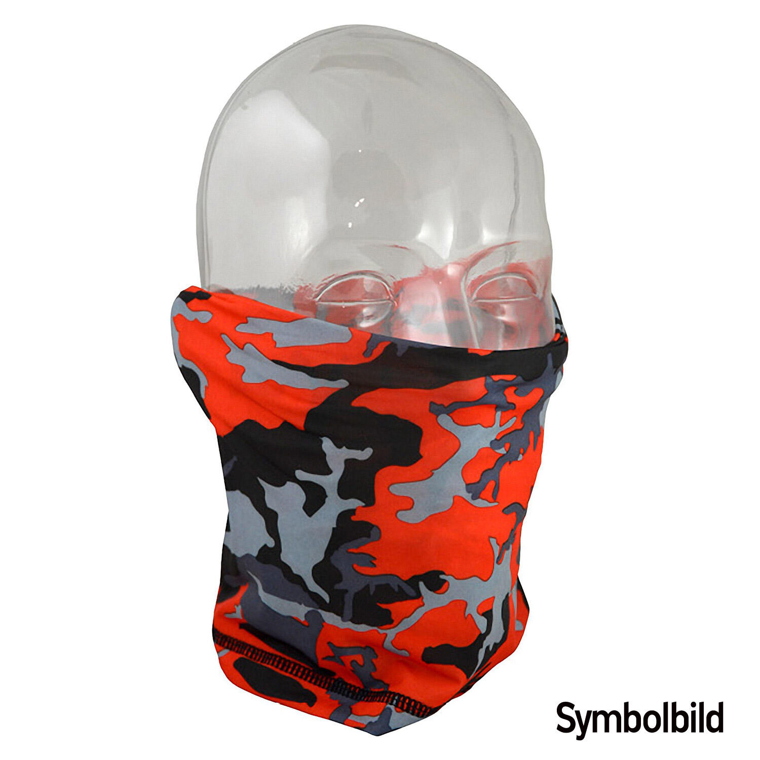 Schlauchmaske Multifunktional Camouflage orange