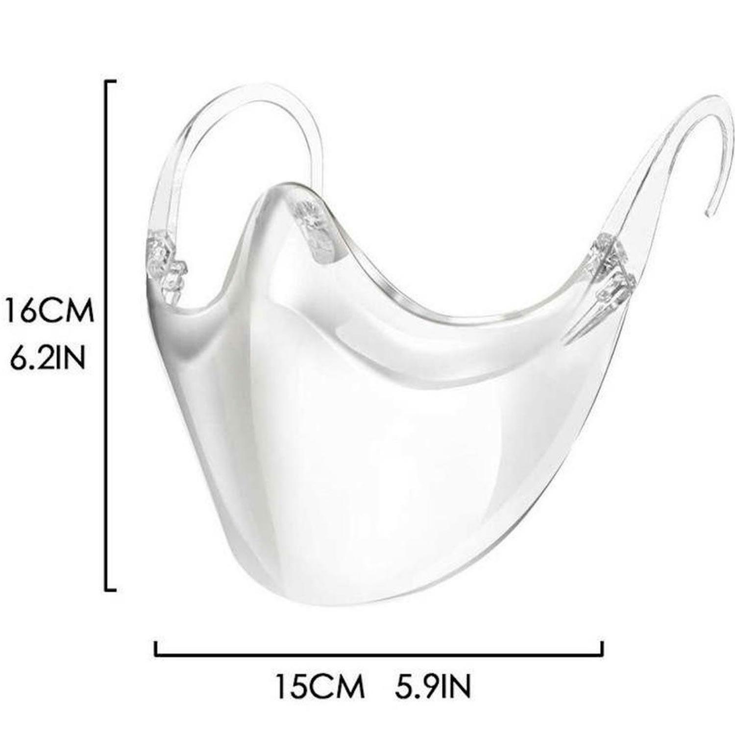 Transparente Mund-Nasen-Bedeckung MNS - mehrfach verwendbar