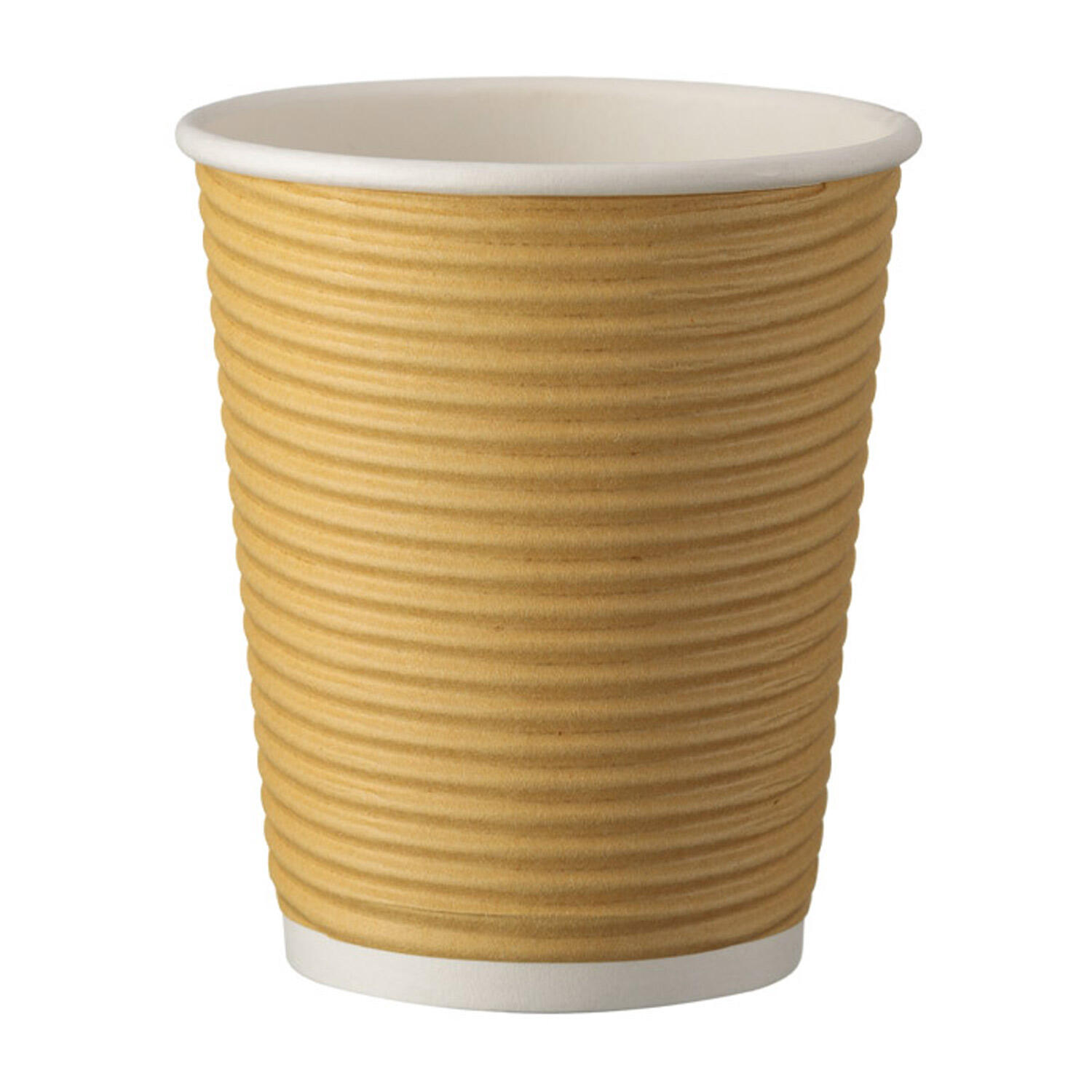 Kaffeebecher Heigetrnkebecher doppelwandig braun Kraftpapier 200 ml (max 270ml), 25 Stk.