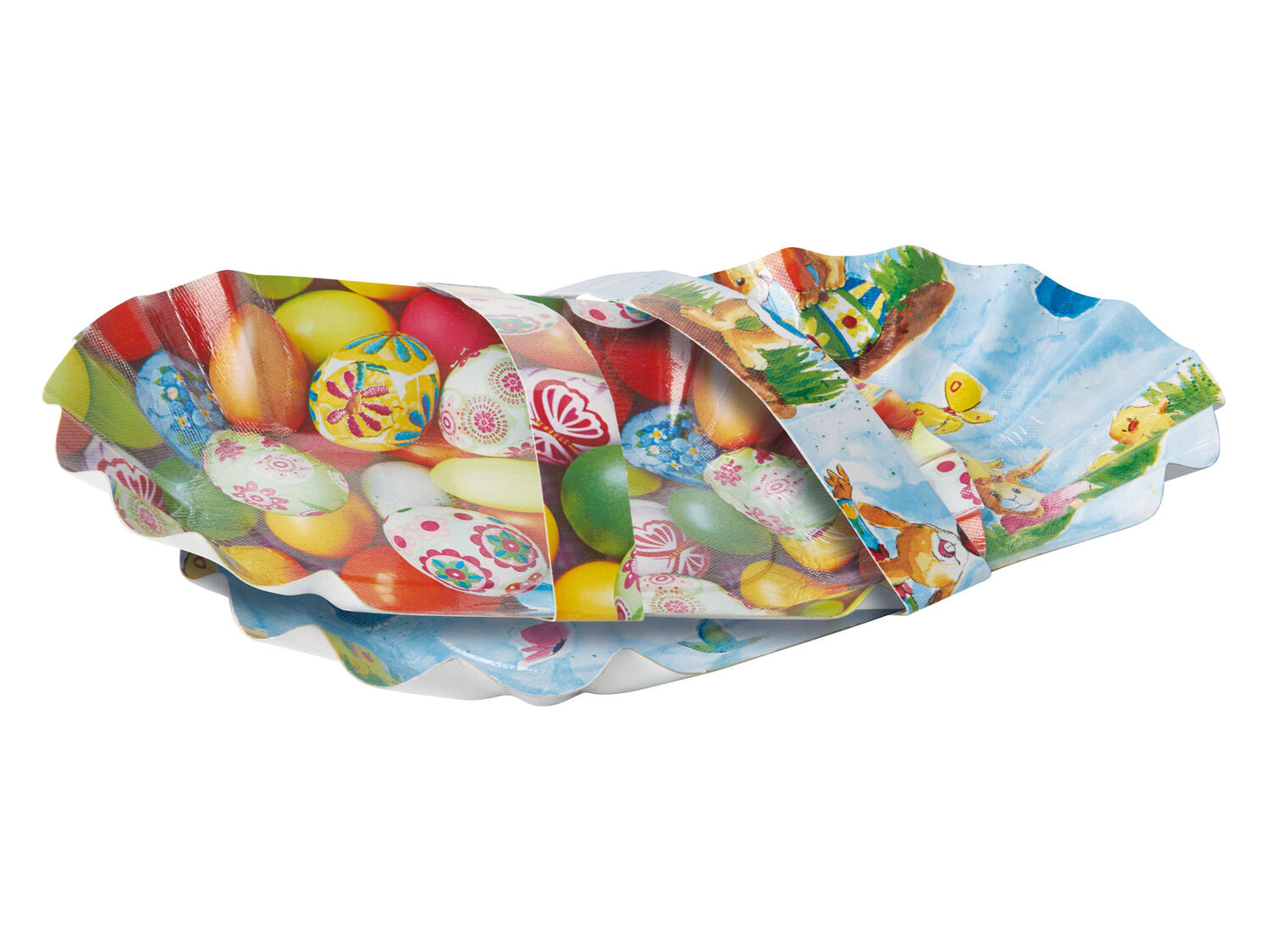 Osterschalen Osterk�rbchen oval mit Henkel 28 x 16 cm Ostern sortiert, 3 Stk.