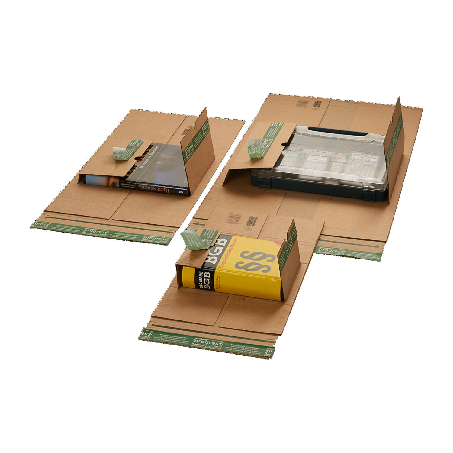 Universalverpackung 230x165mm bis 70mm Hhe B55.01 zentrale Packgutaufnahme ExtraSAFE Verschluss C5