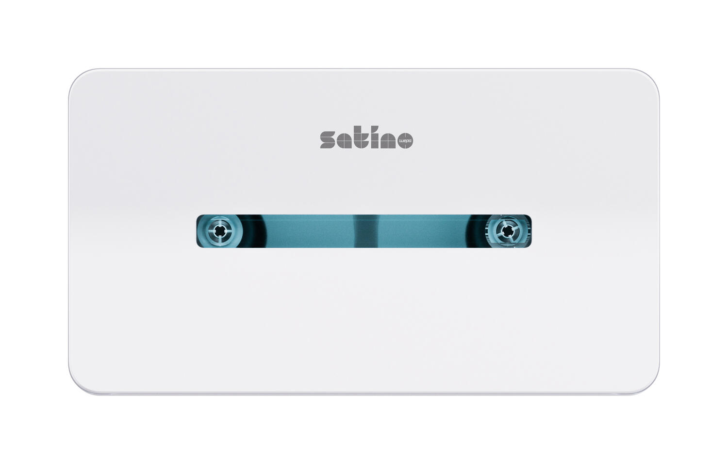 Satino Jumbo Doppelrollen-Toilettenpapierspender Centerfeed mit Innenabwicklung, CF2, wei�