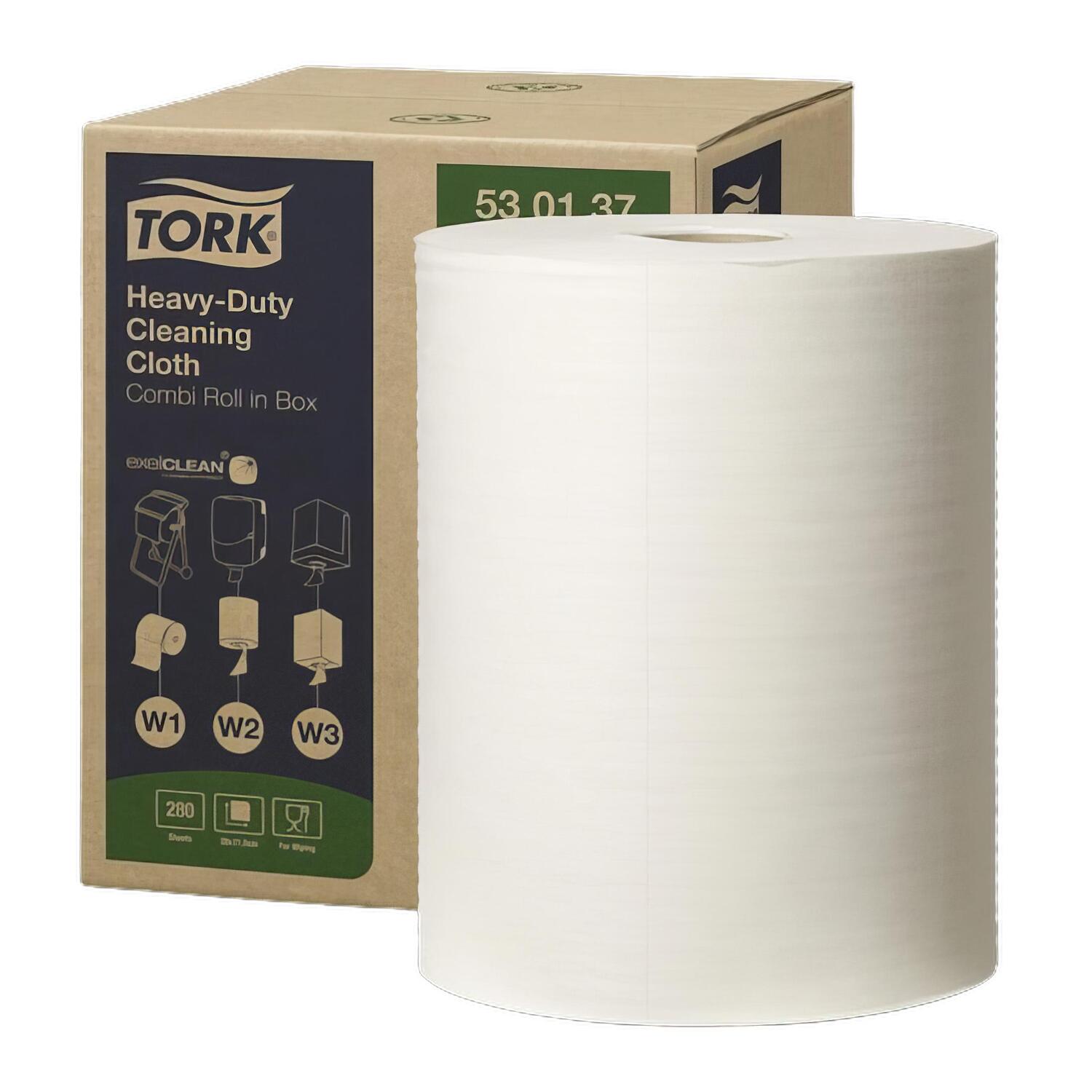Tork Premium Reinigungst�cher 530 wei� 32 x 38, 1 Rolle je 280 Blatt