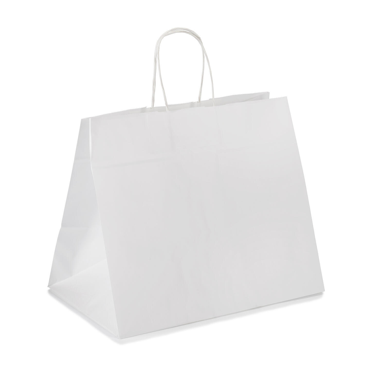 Papiertragetasche Kordeltasche 80g wei 260 + 170 x 250mm