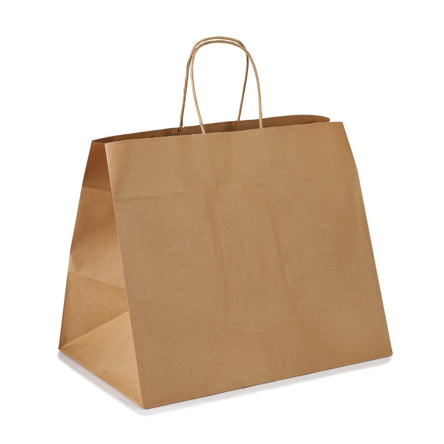 Papiertragetasche Kordeltasche 80g braun 260 + 170 x 250mm